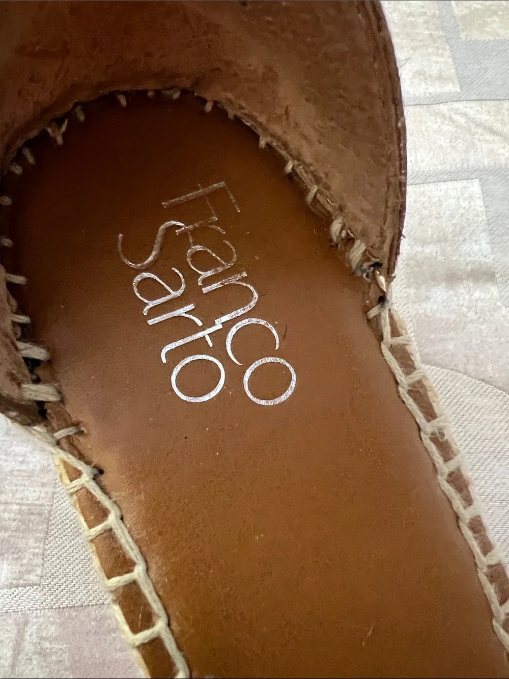 Franco Sarto Leopard Print Ankle-Strap Espadrille Sandals - Tan/Black